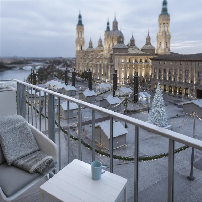 Visitar Zaragoza en Navidad entre luces y mercados desde tu hotel