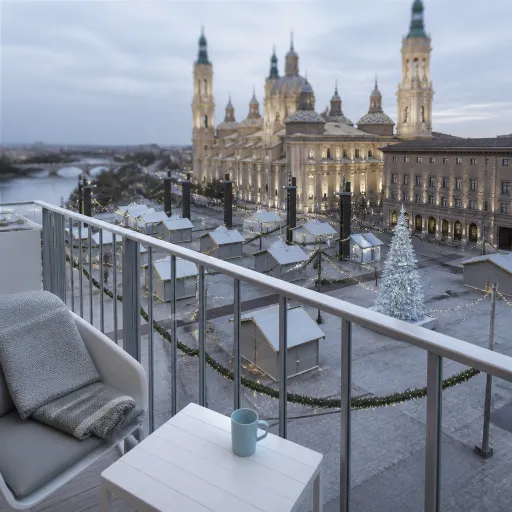 Visitar Zaragoza en Navidad entre luces y mercados desde tu hotel